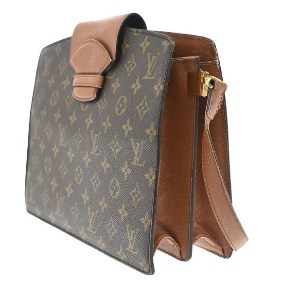 LOUIS VUITTON Courcelles Shoulder Bag Monogram Leather Brown M51375 86YH461 - Picture 2 of 16